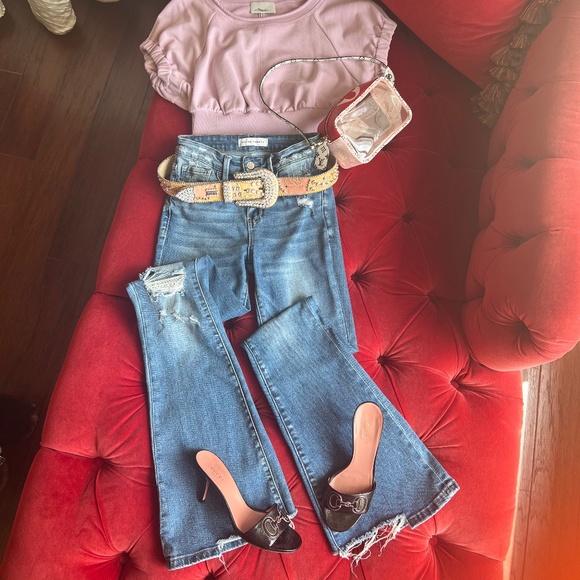 GUCCI kitten heal slides, black with Pink Gucci - Picture 6 of 8